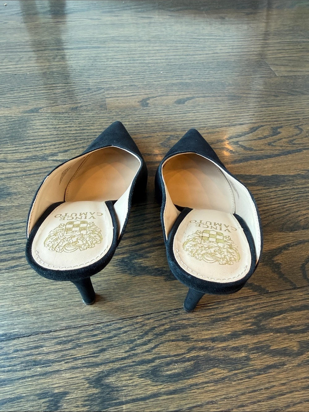 Vince Camuto Berodie Black Suede Pointed-Toe Slip-On Mules size 7 EUC - Picture 6 of 16